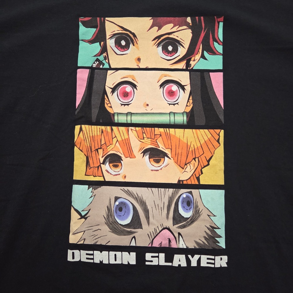 Demon Slayer‎ Anime T-Shirt Manga Graphic Tee Tanjiro Nezuko Inosuke XL - Picture 3 of 7